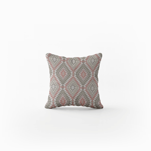 Baby Aztec Cushion in Pink & Greige 0