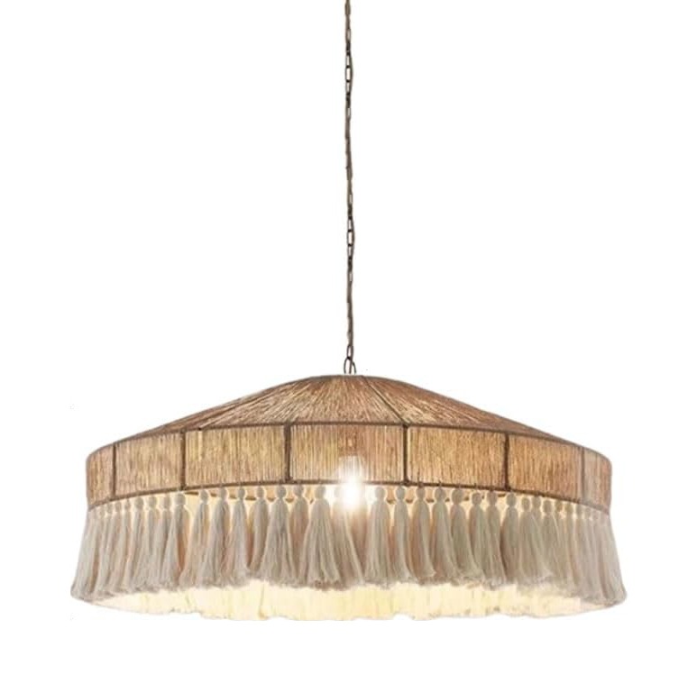 Burlap Ceiling Lamp ArkC003 0