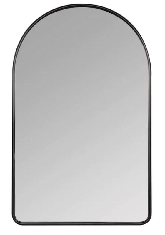 Fall Arched Wall Mirror With Brass Frame 2