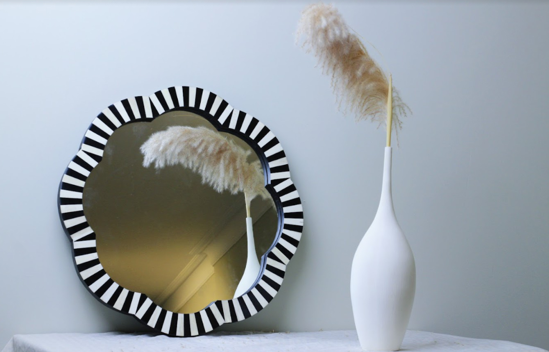 Zebra Lines Mirror 1