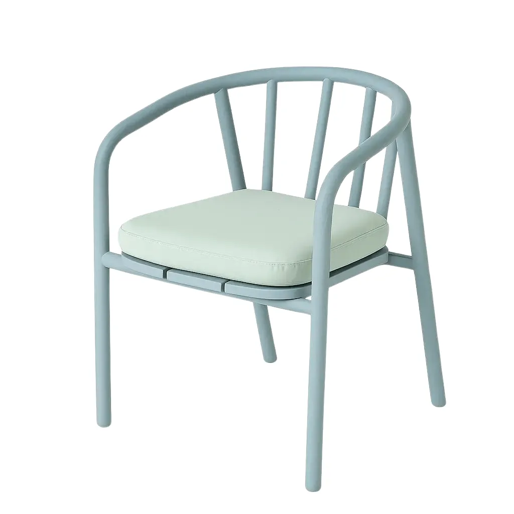 Karin Oak Chair with Seat Cushion 0