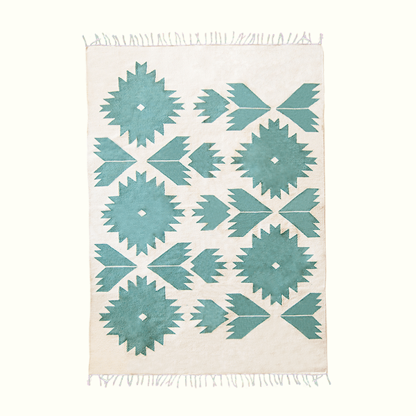 Teal Bustan Rug 0