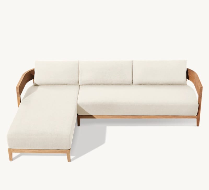 Curve Corner Sofa - Swedish Wood - Waterproof Upholstery 1