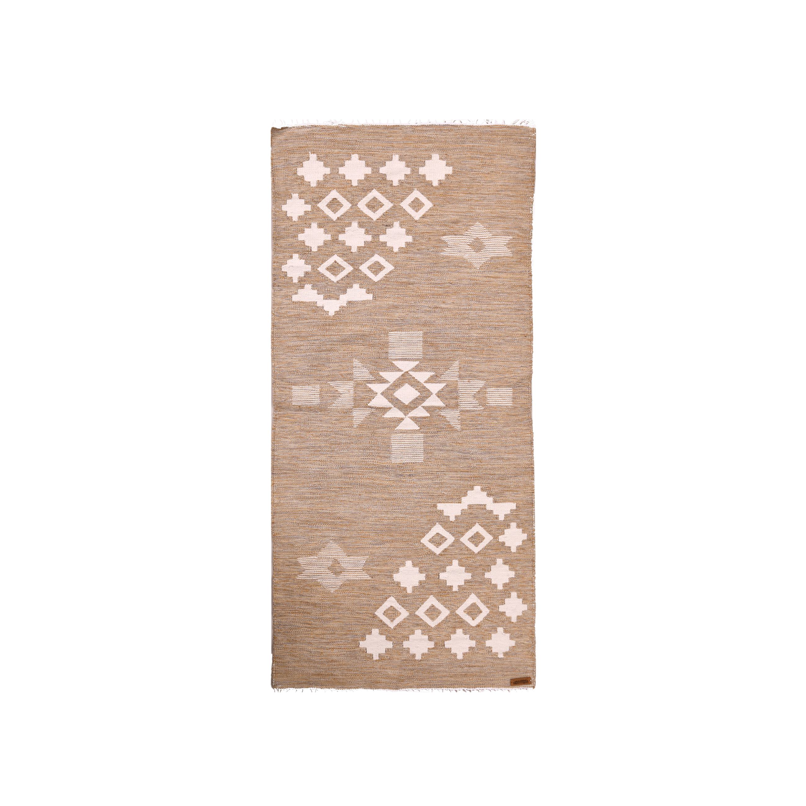 Motifa Cotton Kilim Rug – Geometric Heritage in Handwoven Form 0