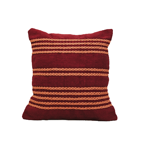 Burgundy Meadow Cushion 0