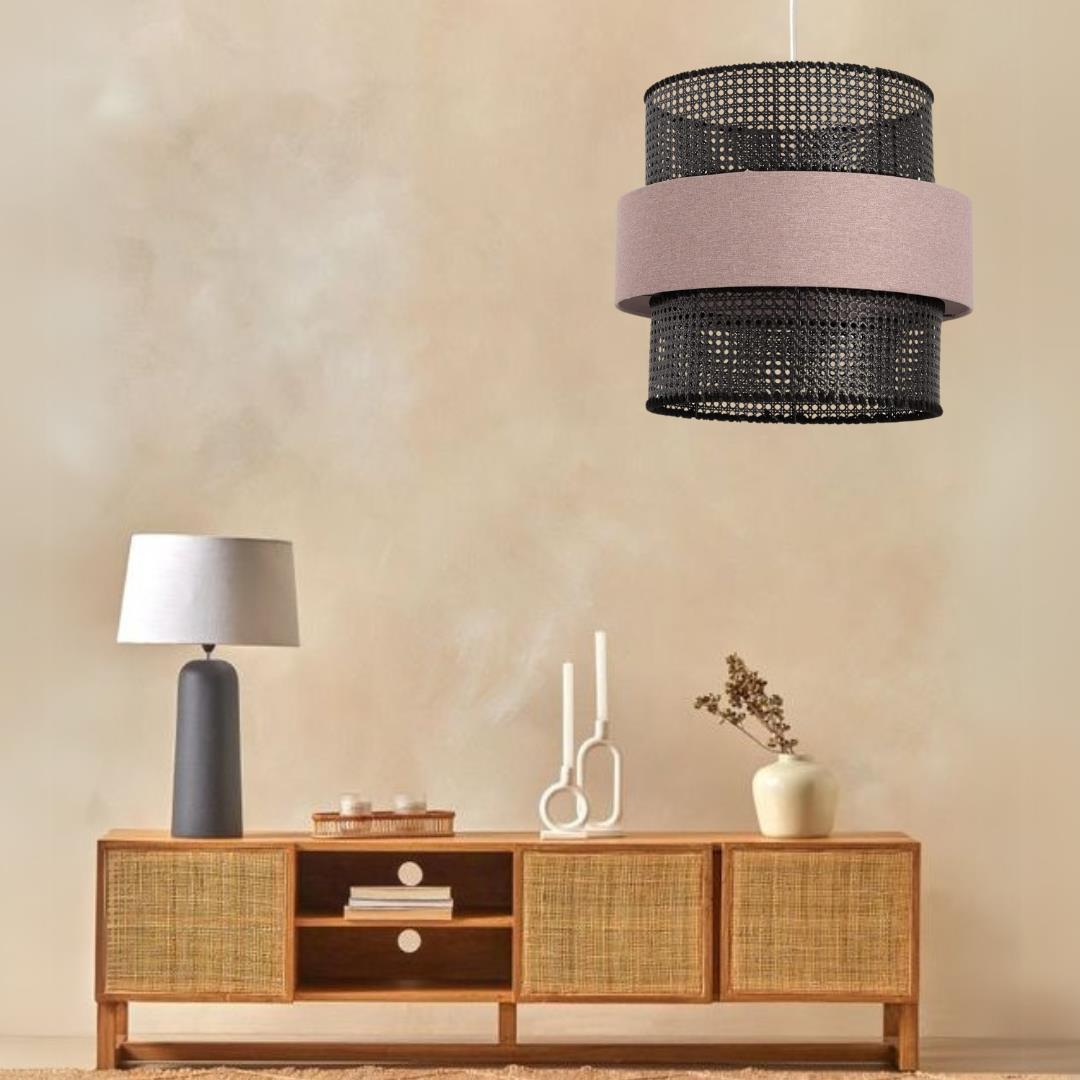 Boho Ceiling Lamp -Rattan 1