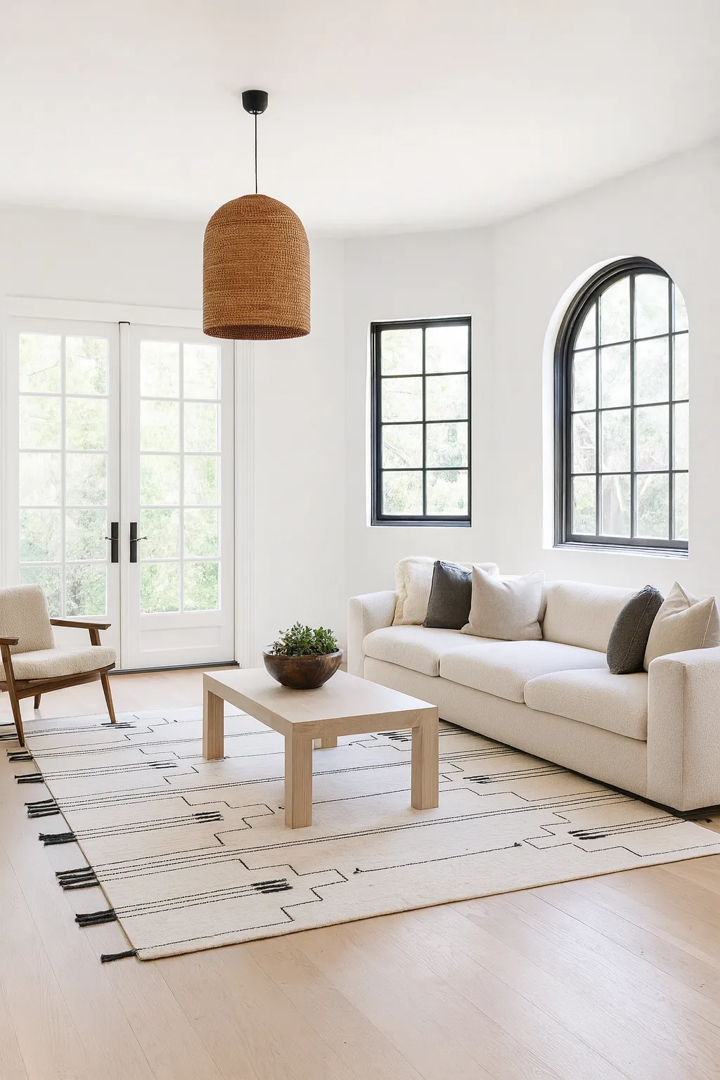 سجادة بلاك دريفت من الصوف المنسوج يدويًا مع قاعدة قطنية 1