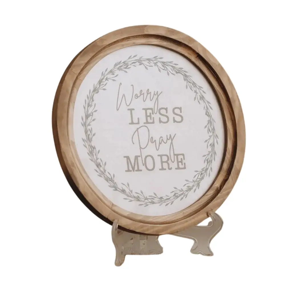 Worry Less Boho Wood Decor