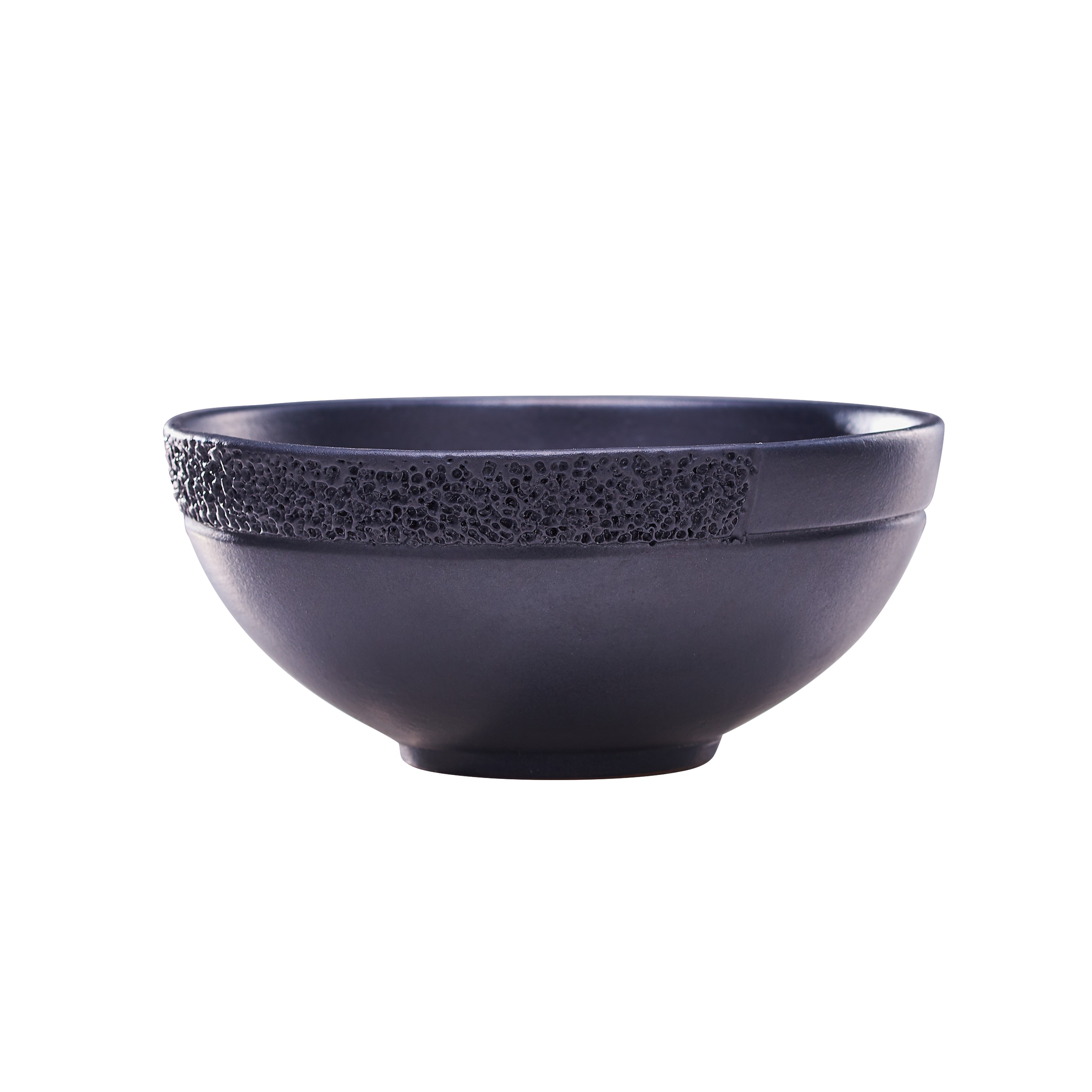 Gi Designs Ashes Soup Bowl Stander Half Hammered Edge Black 0