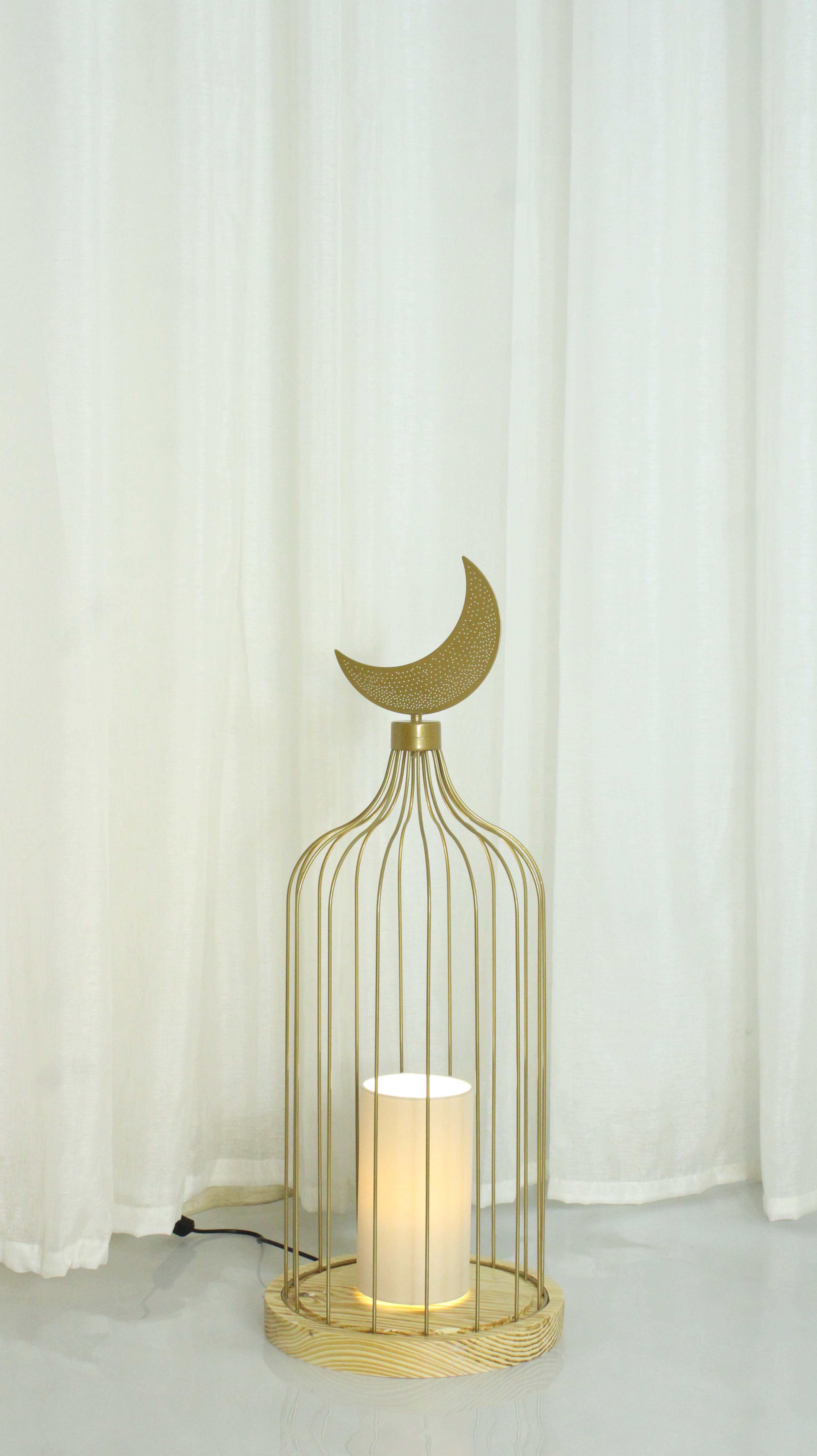 Floor Lamp - Gold & Wooden YL-FL-773N-1L 1