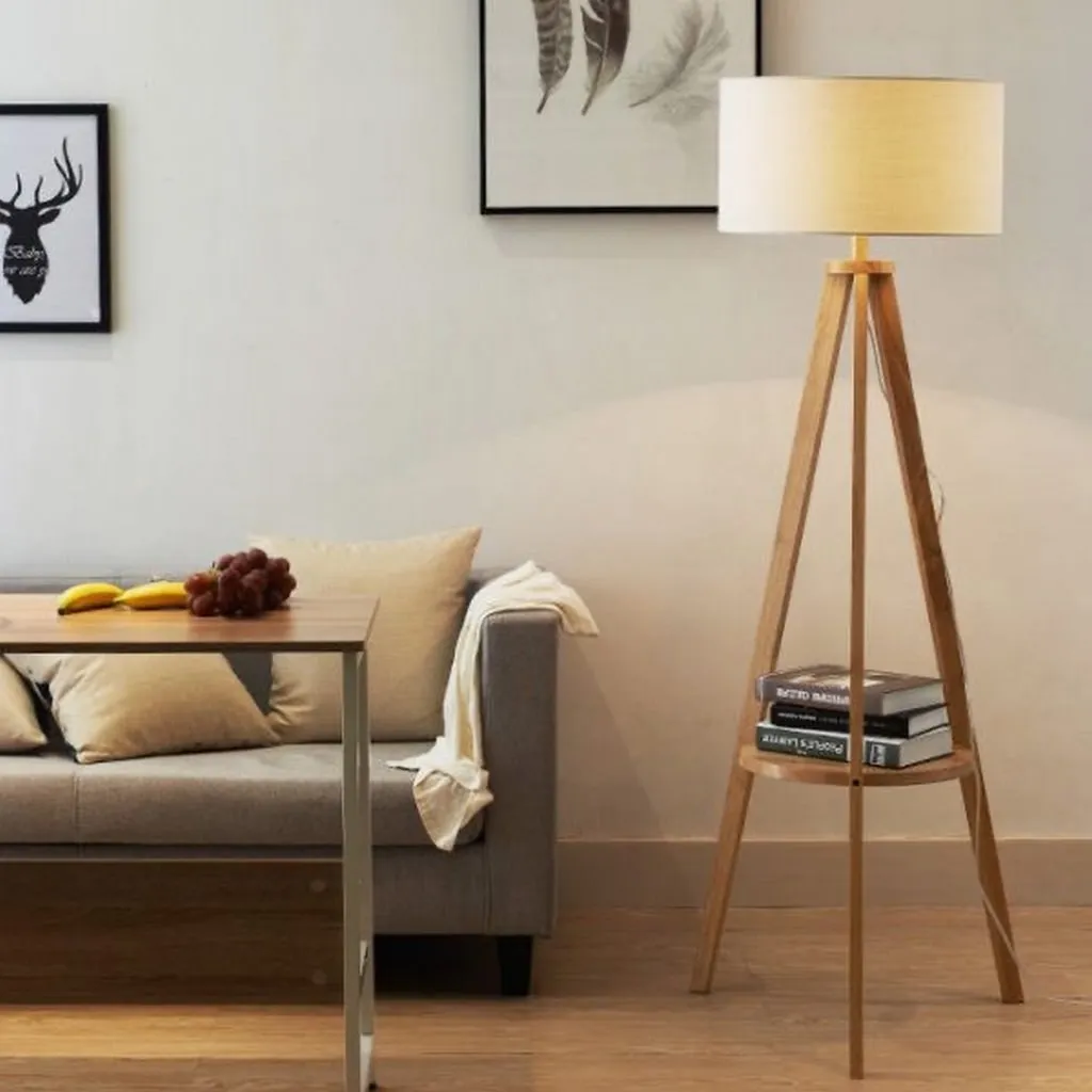 Floor Lamp - Brown & Beige - YLS.YL583-3B 1