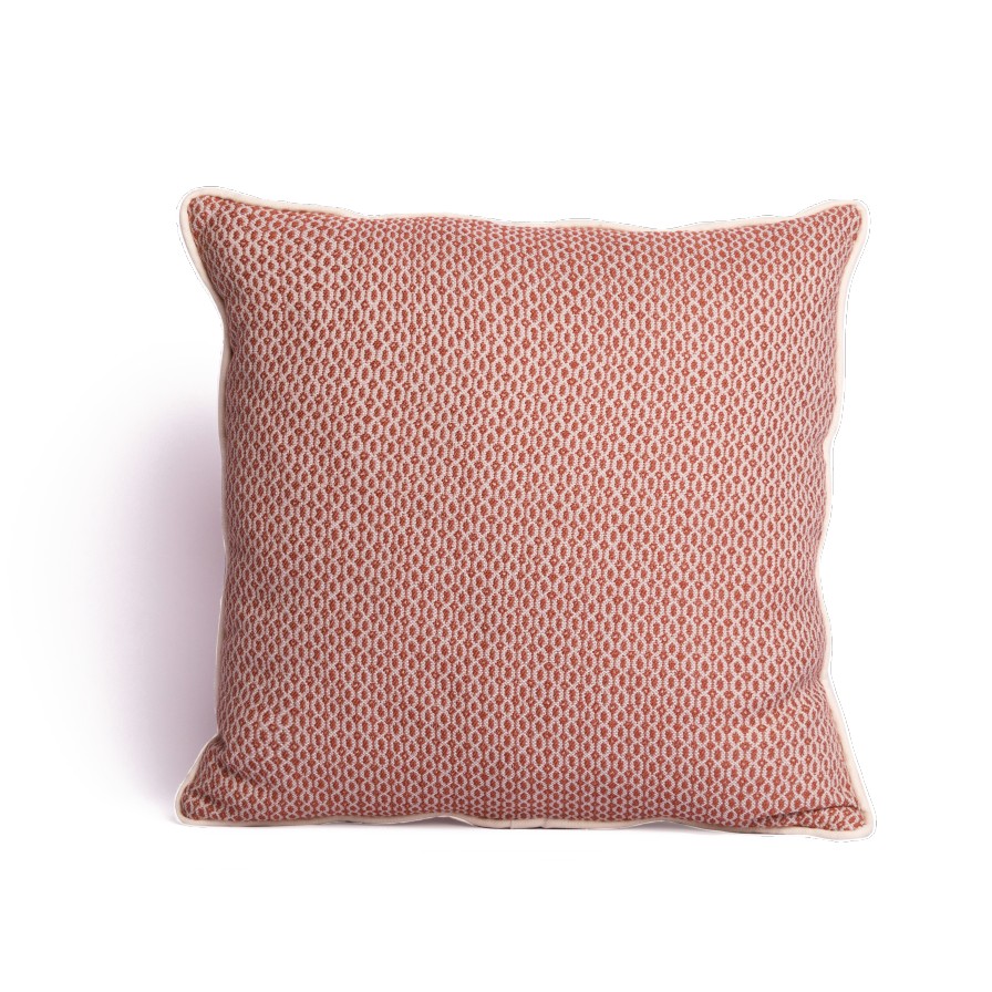 El Leila Cushion (Terracotta X Off-white) 0
