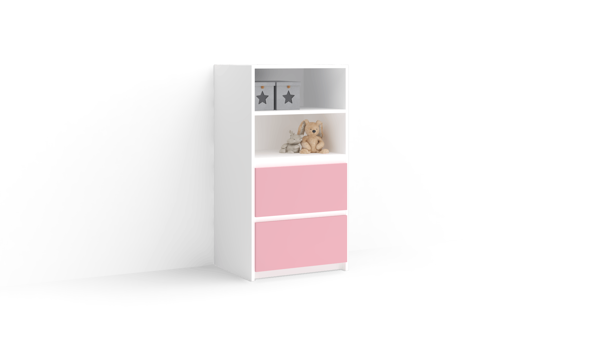 Meda Chest of Drawers With 2 Open Shelves 1