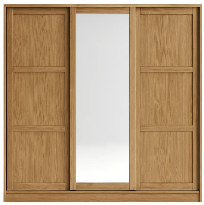 Barn Sliding Wardrobe With Mirror 0