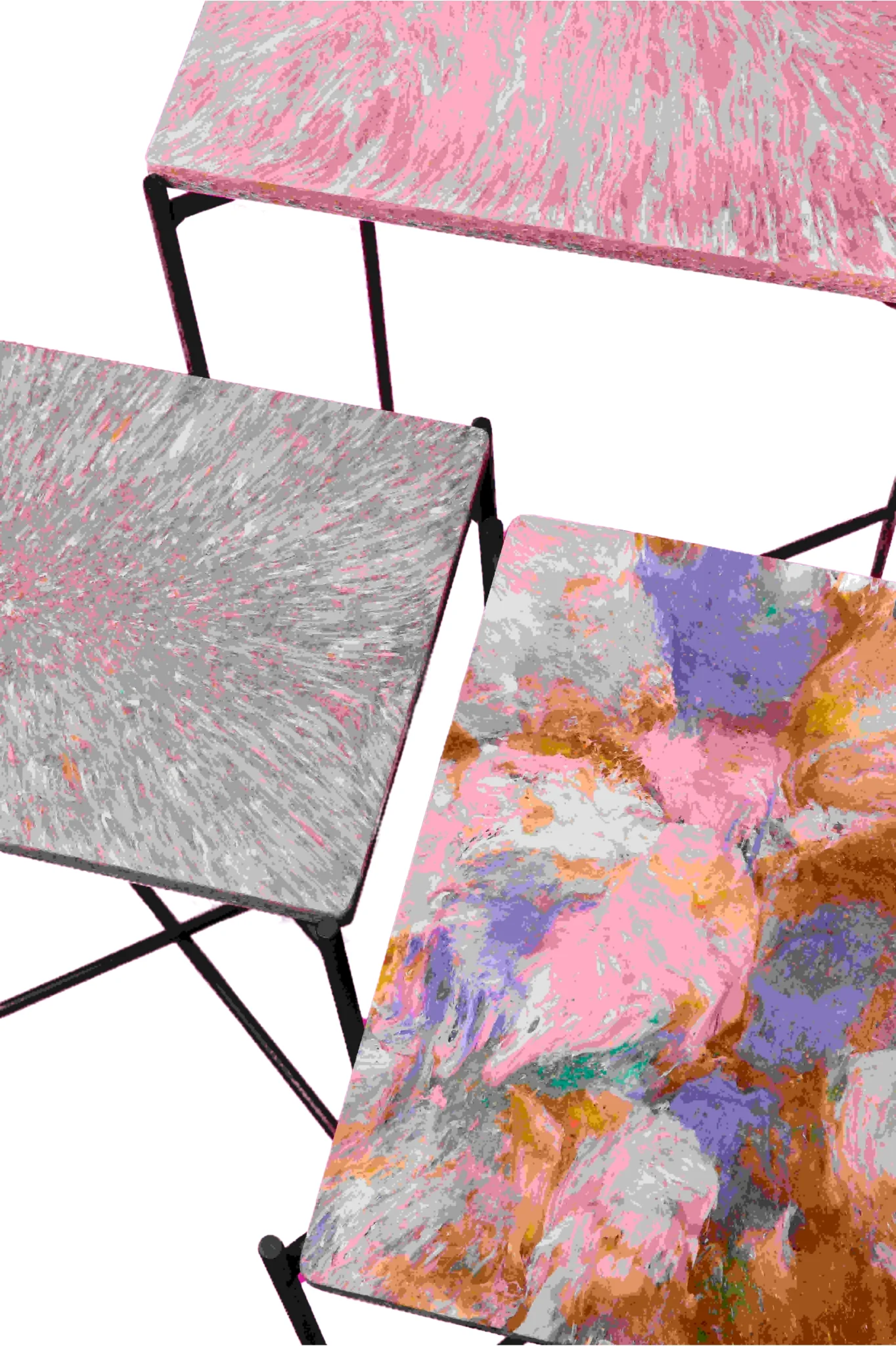 Pink Rush - Foldable Table With Colorful Tops 0