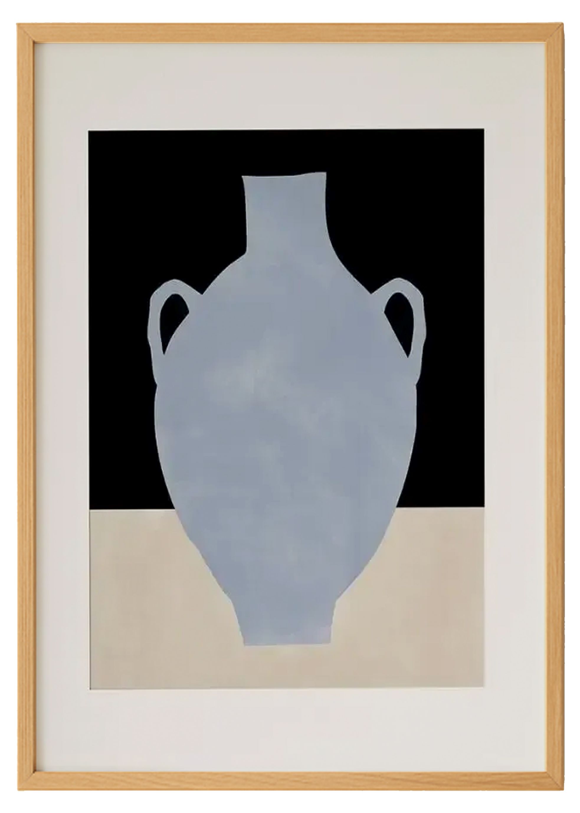 Colorful Vase Blue Artwork – Wabi Sabi Inspired Wall Decor 0