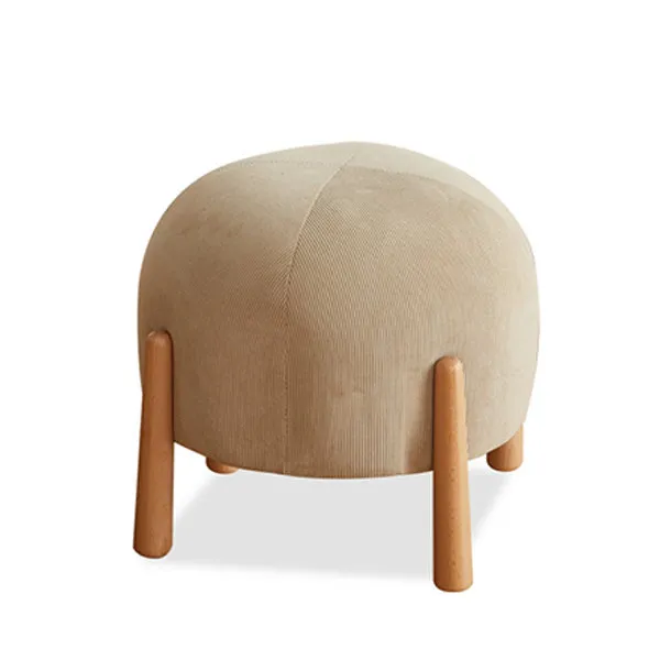 Tasha Stool - Fully Upholstered With Beech Legs