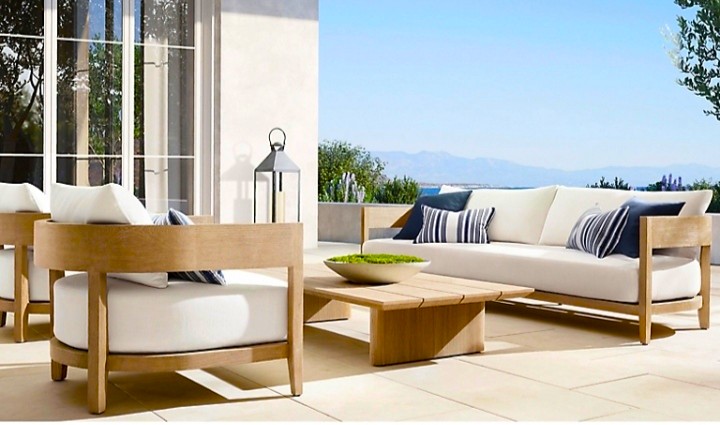 Curve Sofa - Swedish Wood - Waterproof Fabric 3