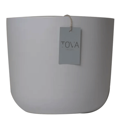 Light Grey  Tova Clay Pot 0