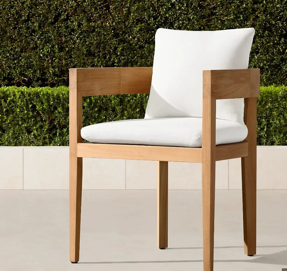 Curve Dining Chair - Swedish Wood - Waterproof Fabric 1
