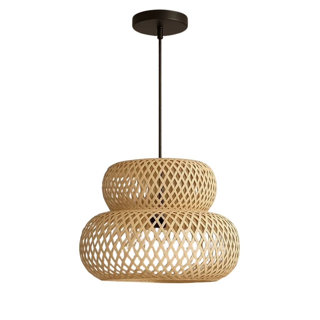 Rattan Ceiling Lamp – Embracing Boho Style With Natural Illumination - CLB60 0
