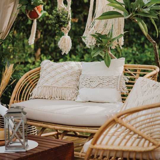 Bali Bamboo 2 Seater Outdoor Sofa 1