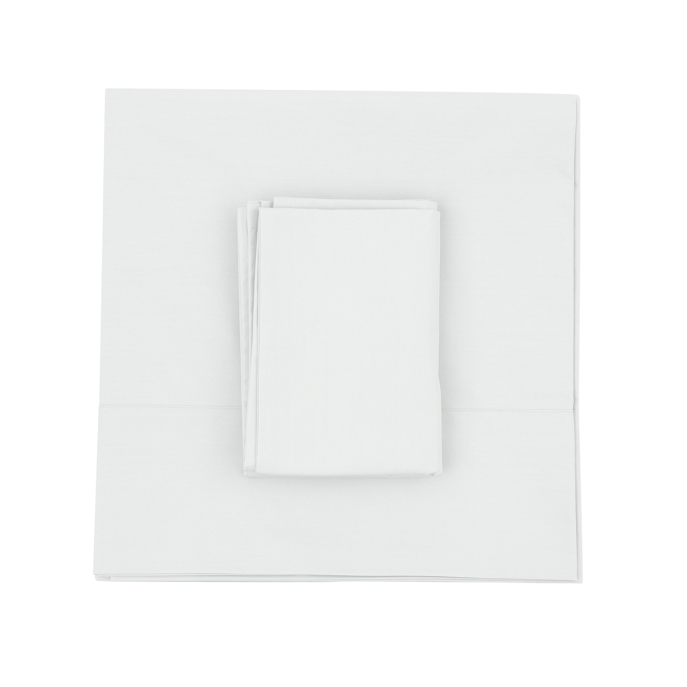 White Flat Sheet + Pillowcases (350 TC)