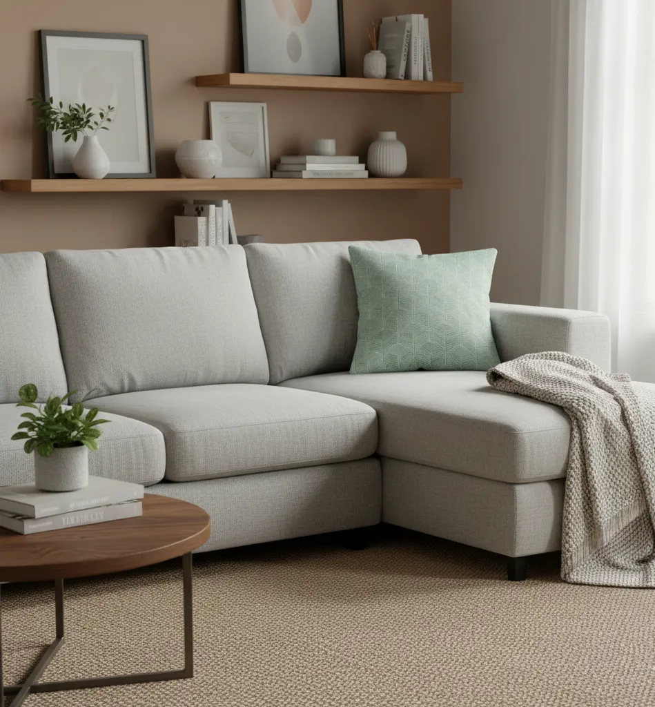 Edfu Palm Leaf Cushion-Aqua 1