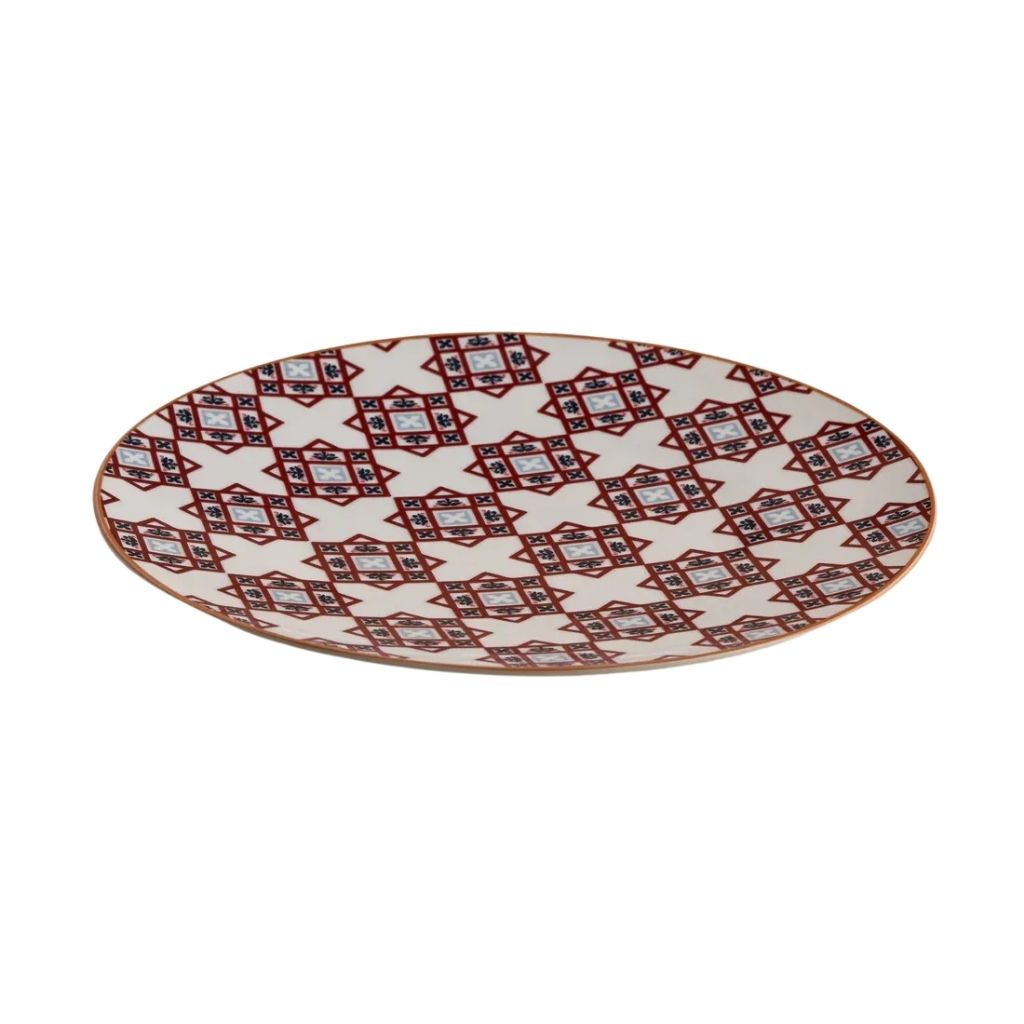 Fustat Red Serving Plate 1