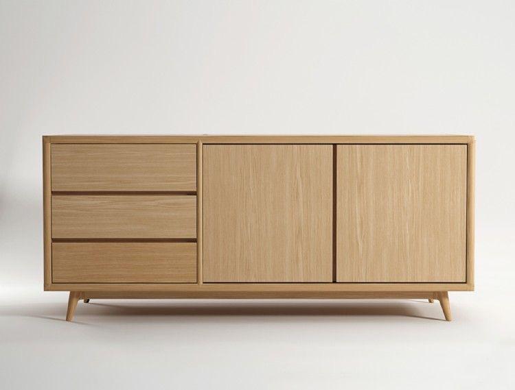 Evelyn Sideboard With Red Beech And Counter Wood 0