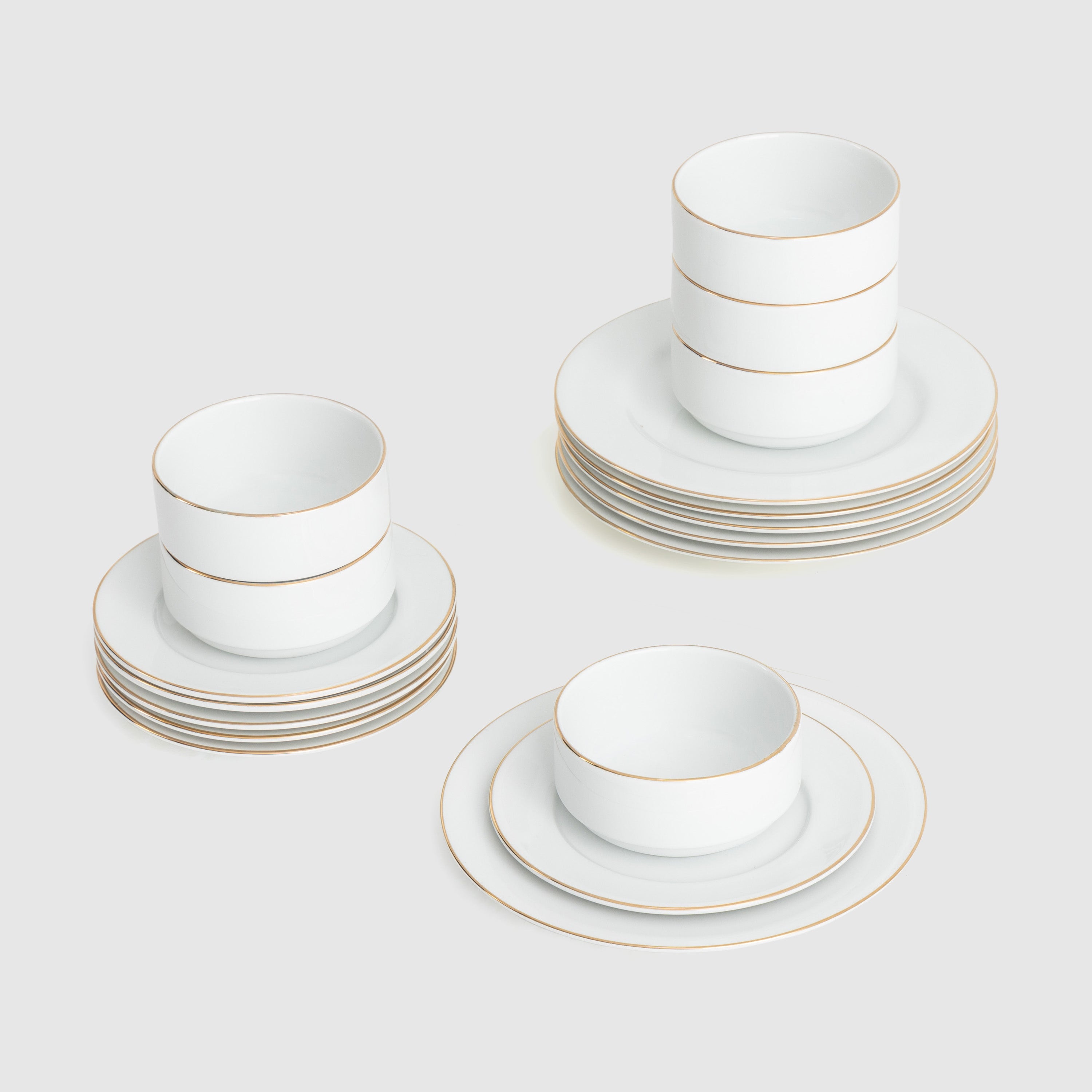 Habitat Set Gold Rim (Set of 18 pcs) 0