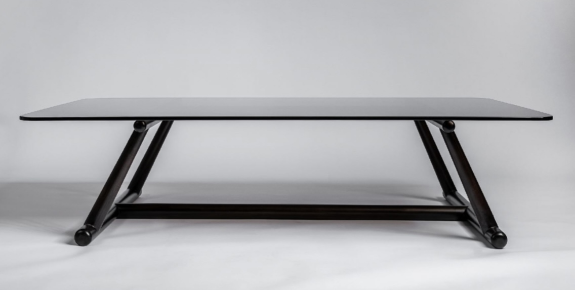 Bahamas Wooden Coffee Table With Glass Top 1