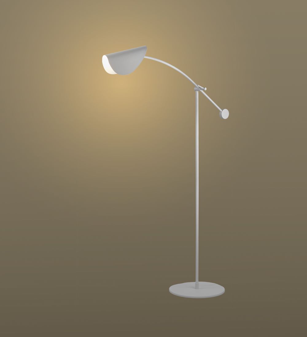 White Lafayette Floor Lamp 0