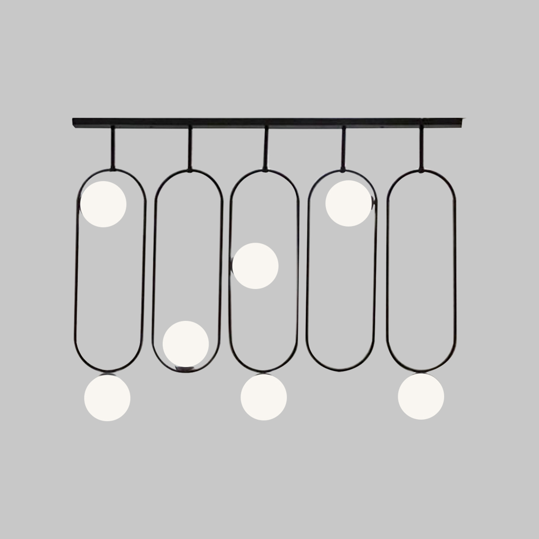 Oval Frosted bulb pendant 0