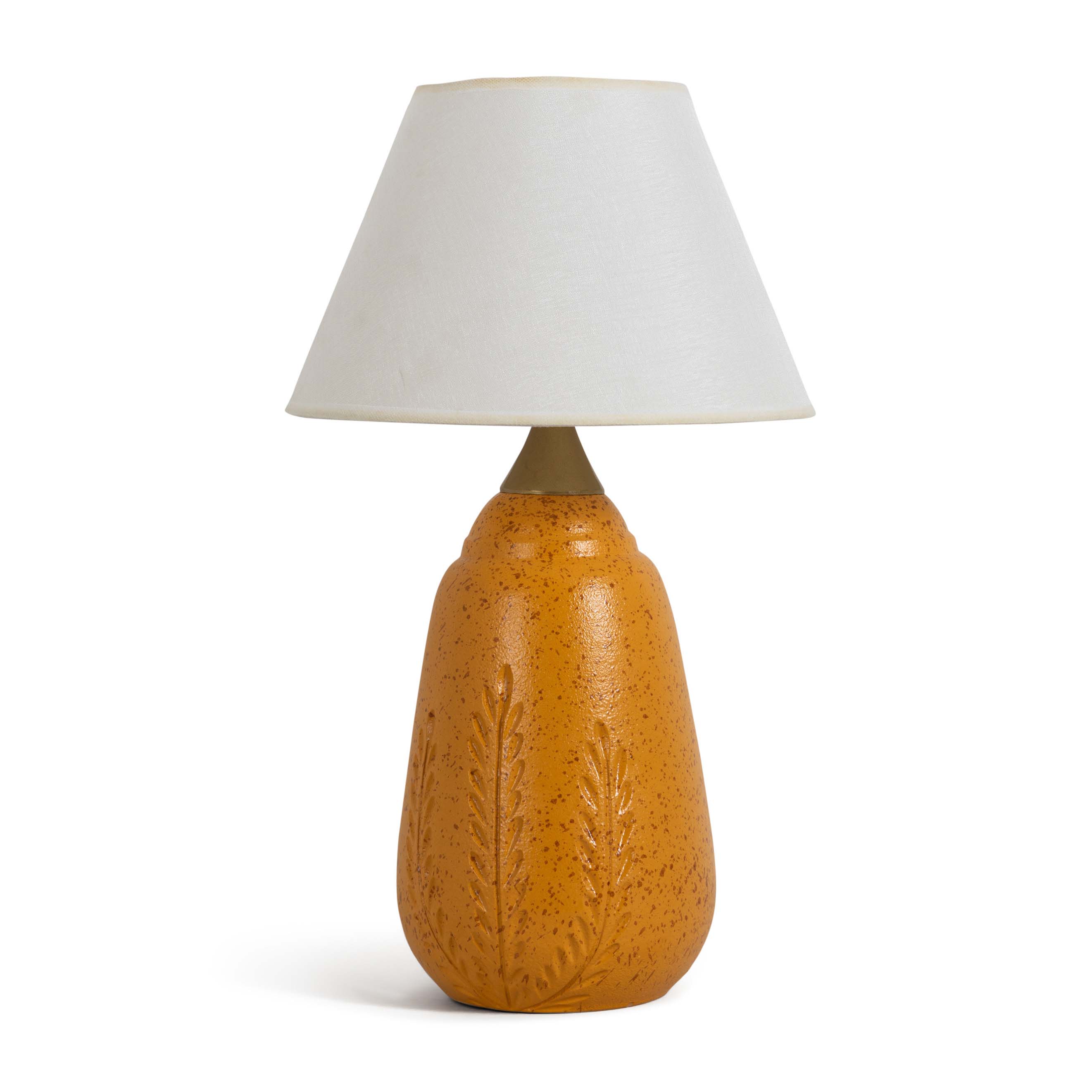 Falling Leaves Mustard Lamp image