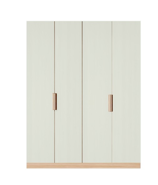Hinged Wardrobe White fronts-180cm (5shelves) 0