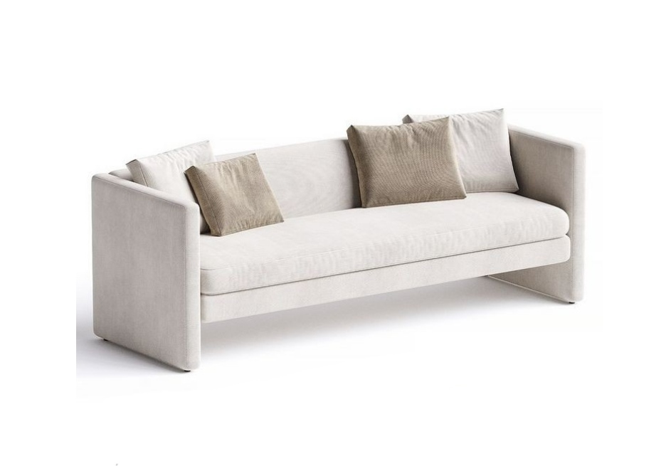 Becca Red Beech Wood Sofa 0