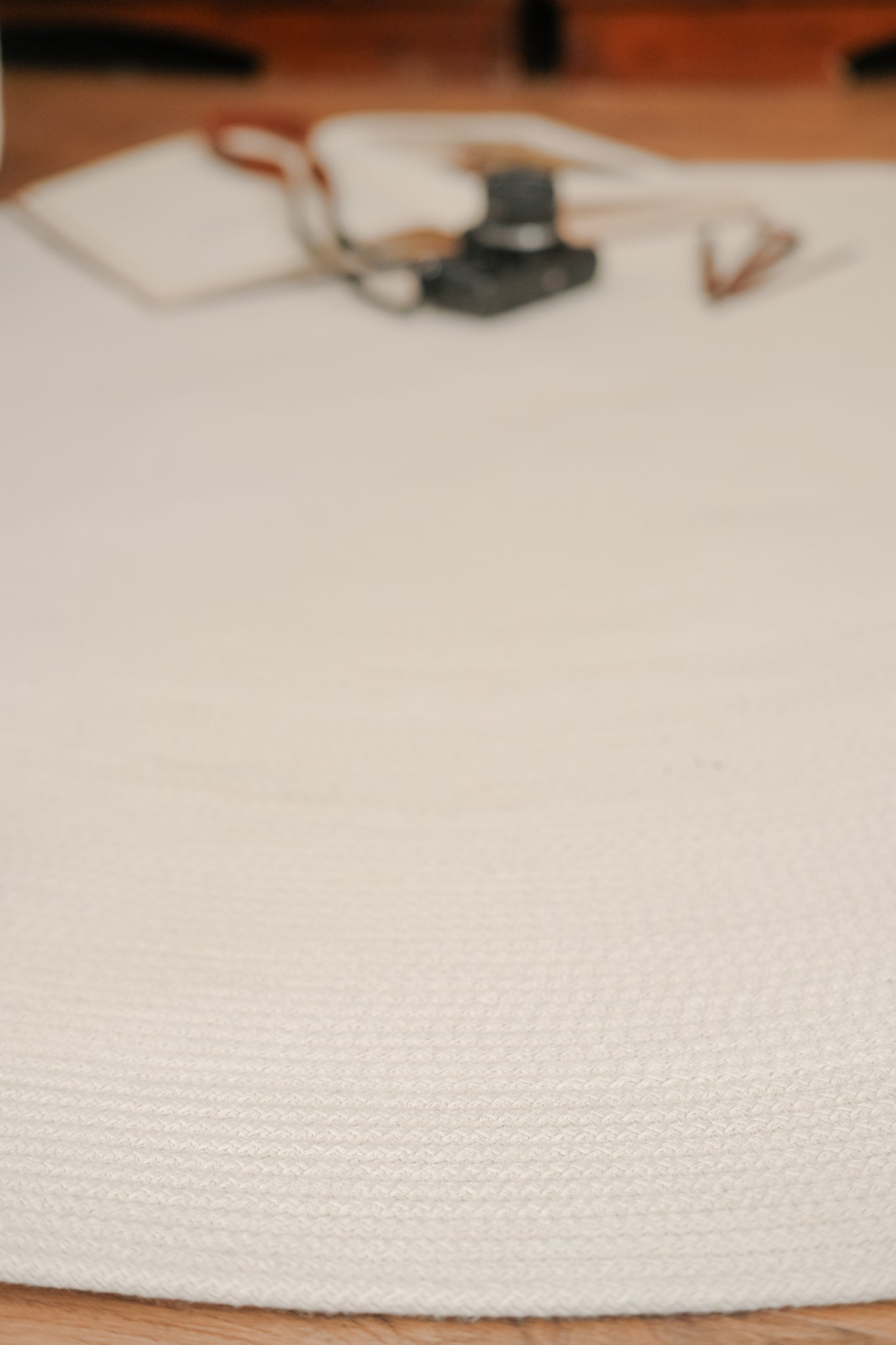 Off-White Round Rug 2
