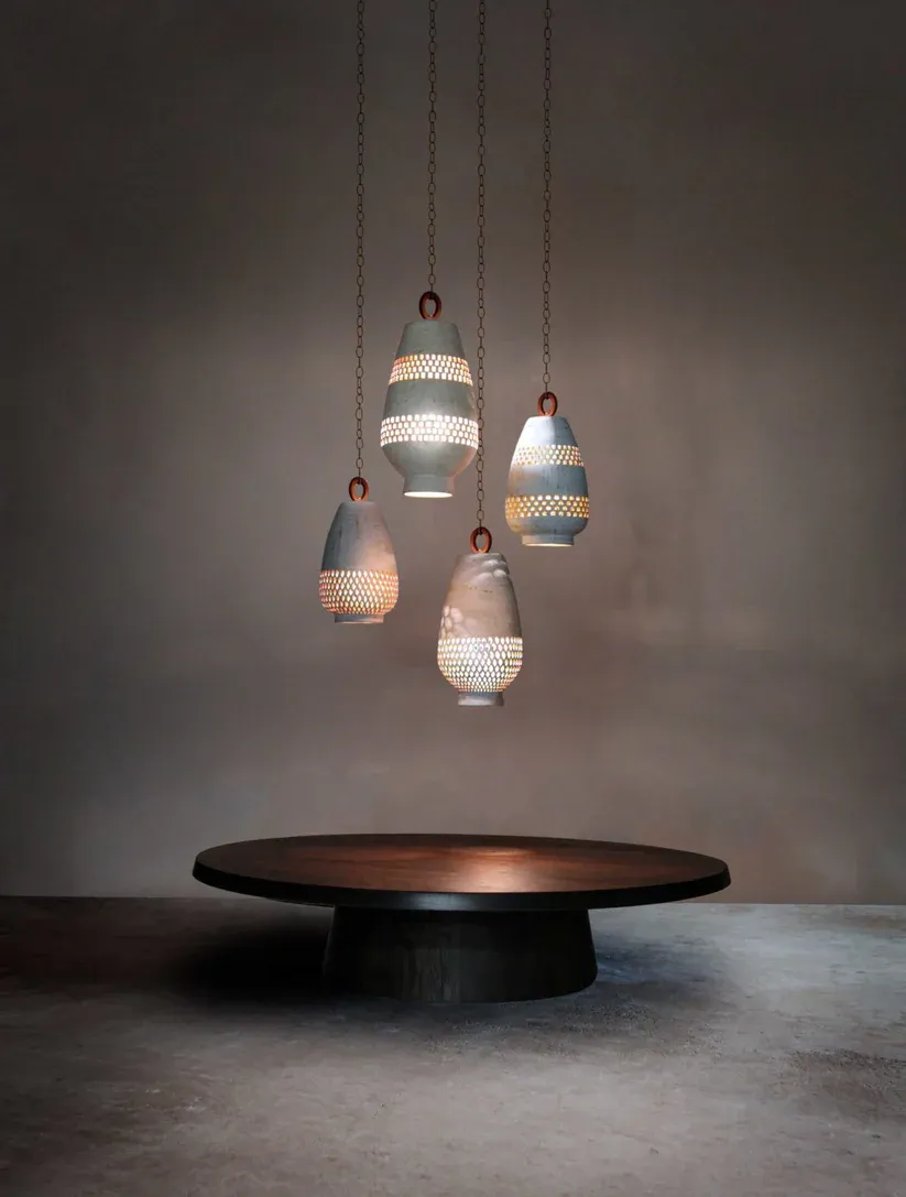 Set of 4 Arabesque Pendants 1