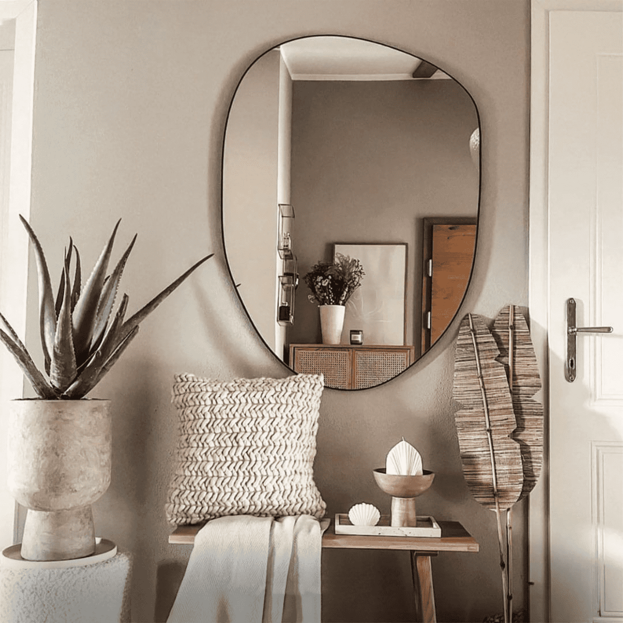 Cait Curved Edge Decorative Mirror 0