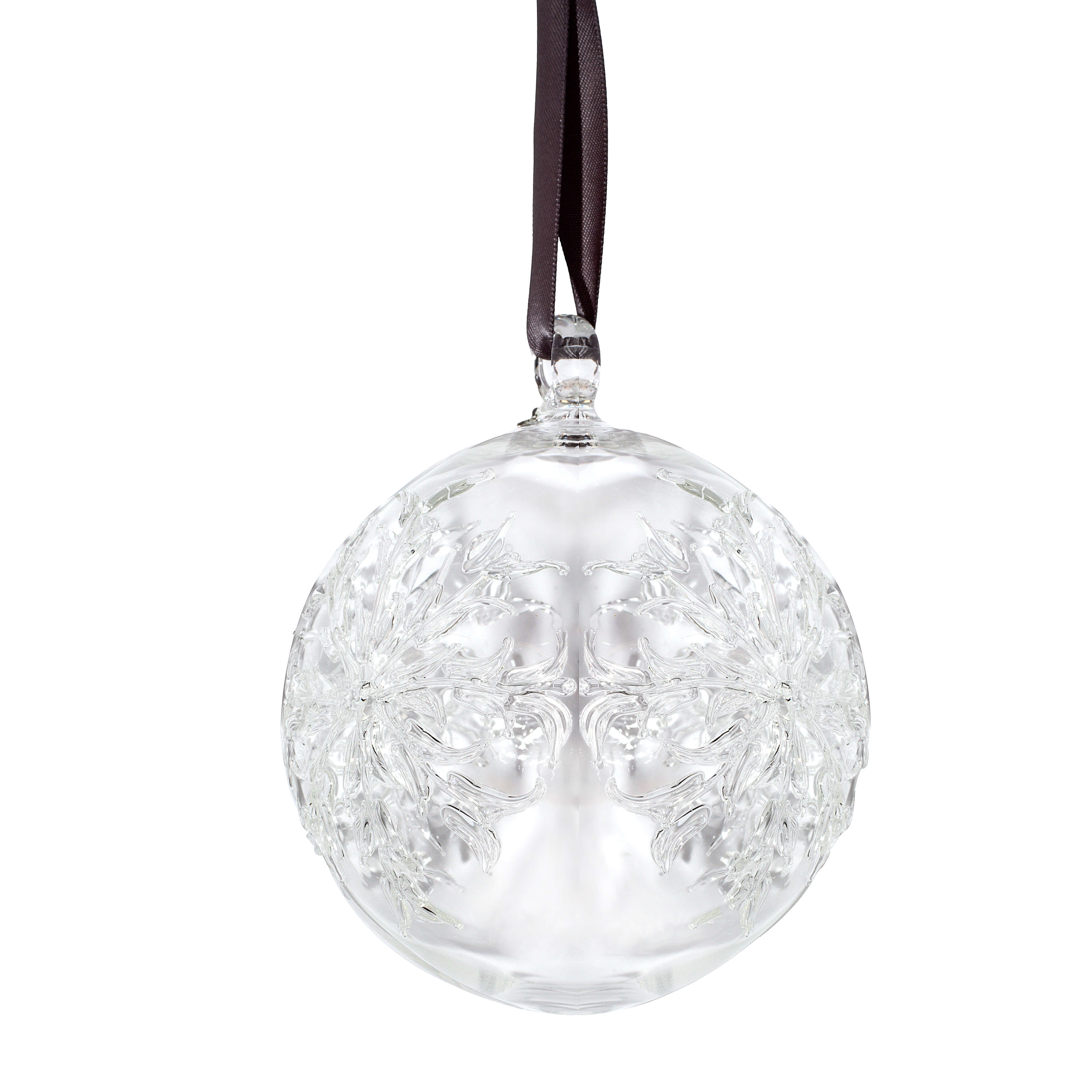 Crystal Snowflake Glass Christmas Ornament 0