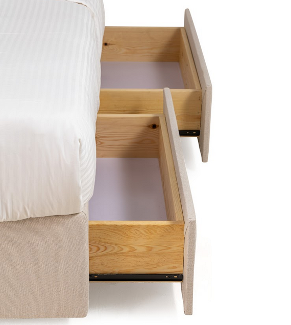 Accent Squares Upholstered Storage Bed With Drawers-drawer box 1
