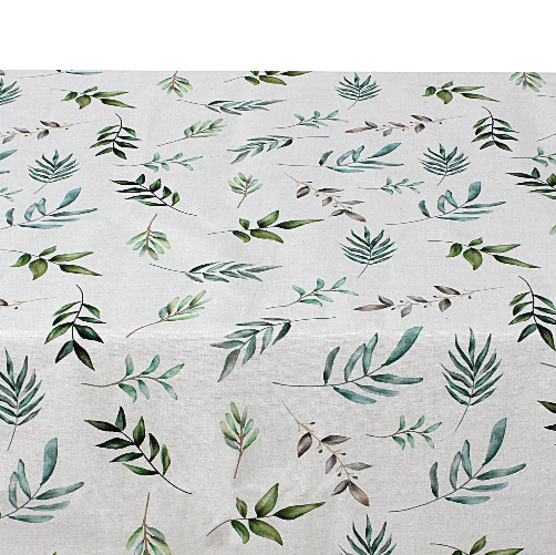 Forest Leaves Linen Tablecloth 1
