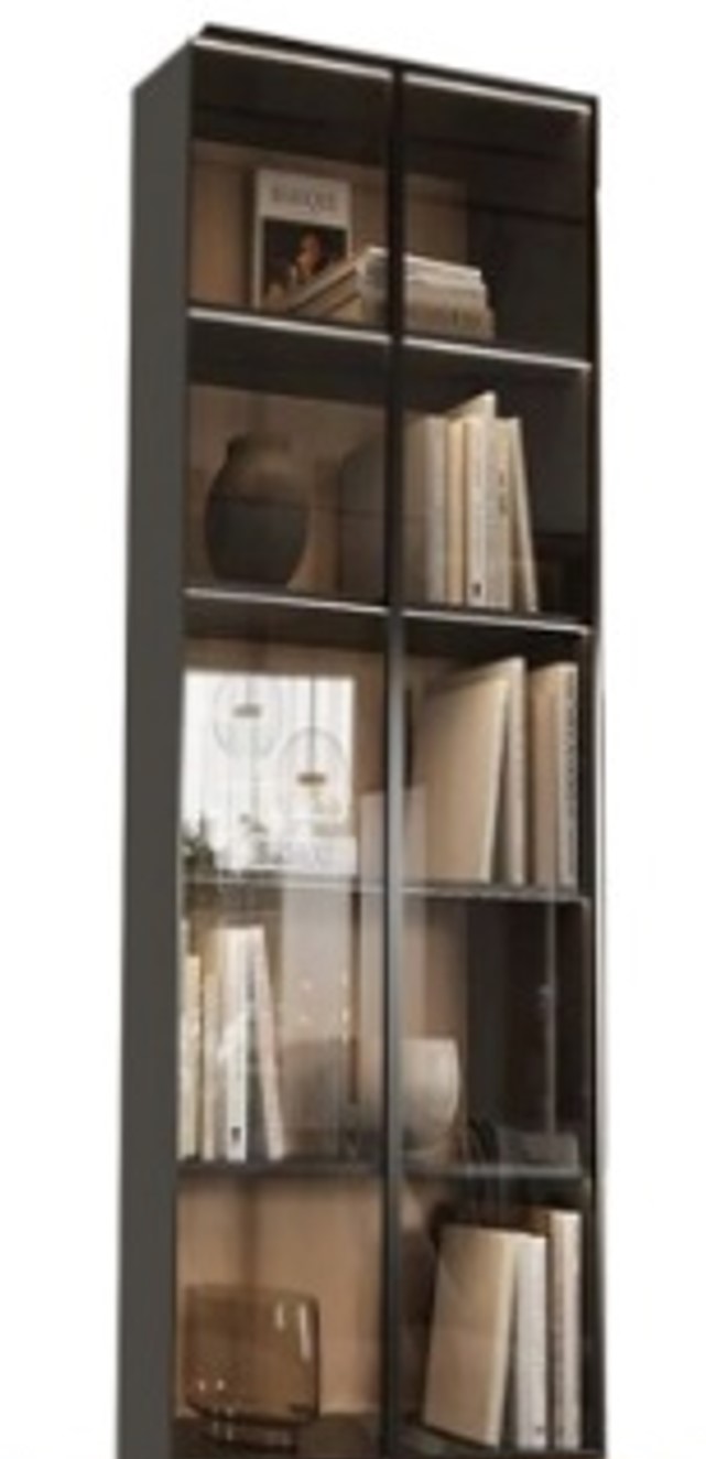 Ayla Dresser Upper Shelving With Glass 0