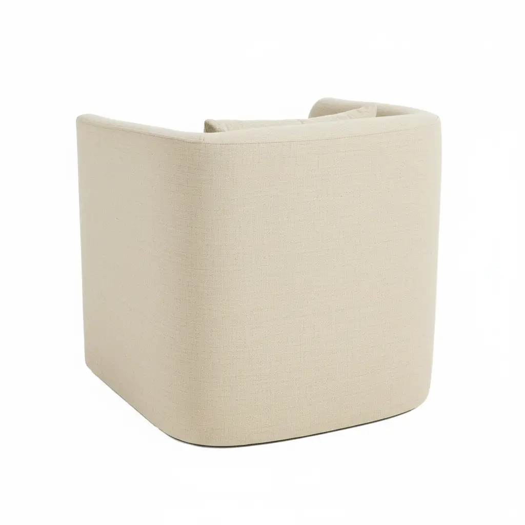 Barrel Upholstered Armchair 2