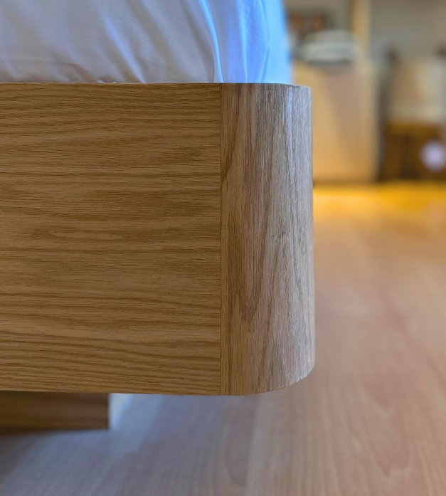 Levitate Bed With Cane And Oak Base & Head Board 2