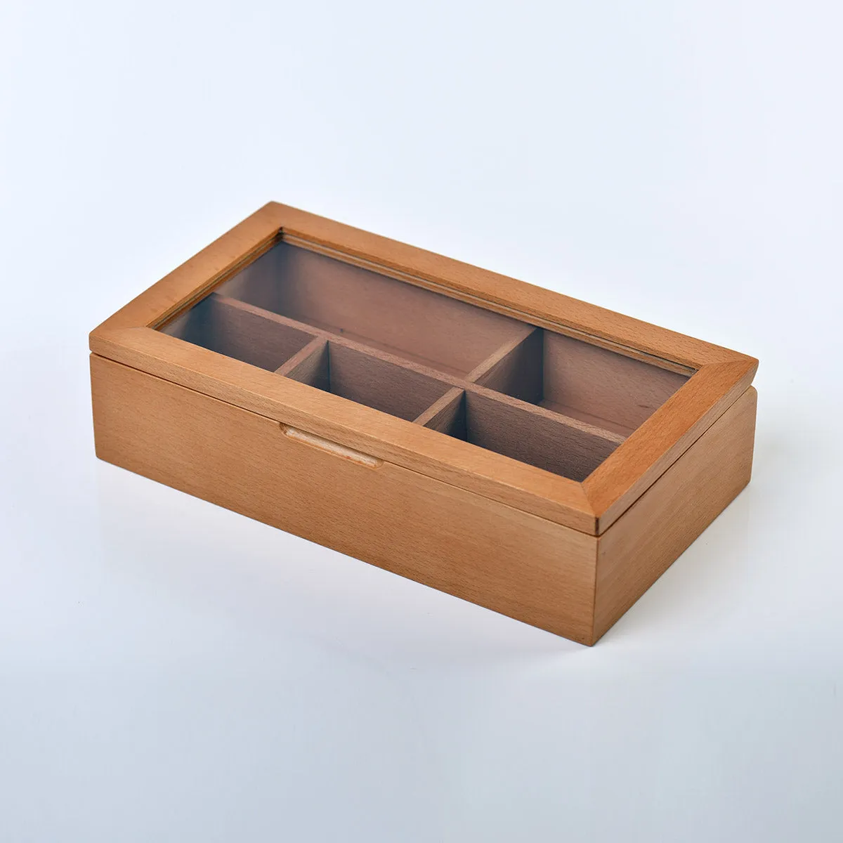 Tea Box - Large | Beech | 6 compartments (equally spaced) 3