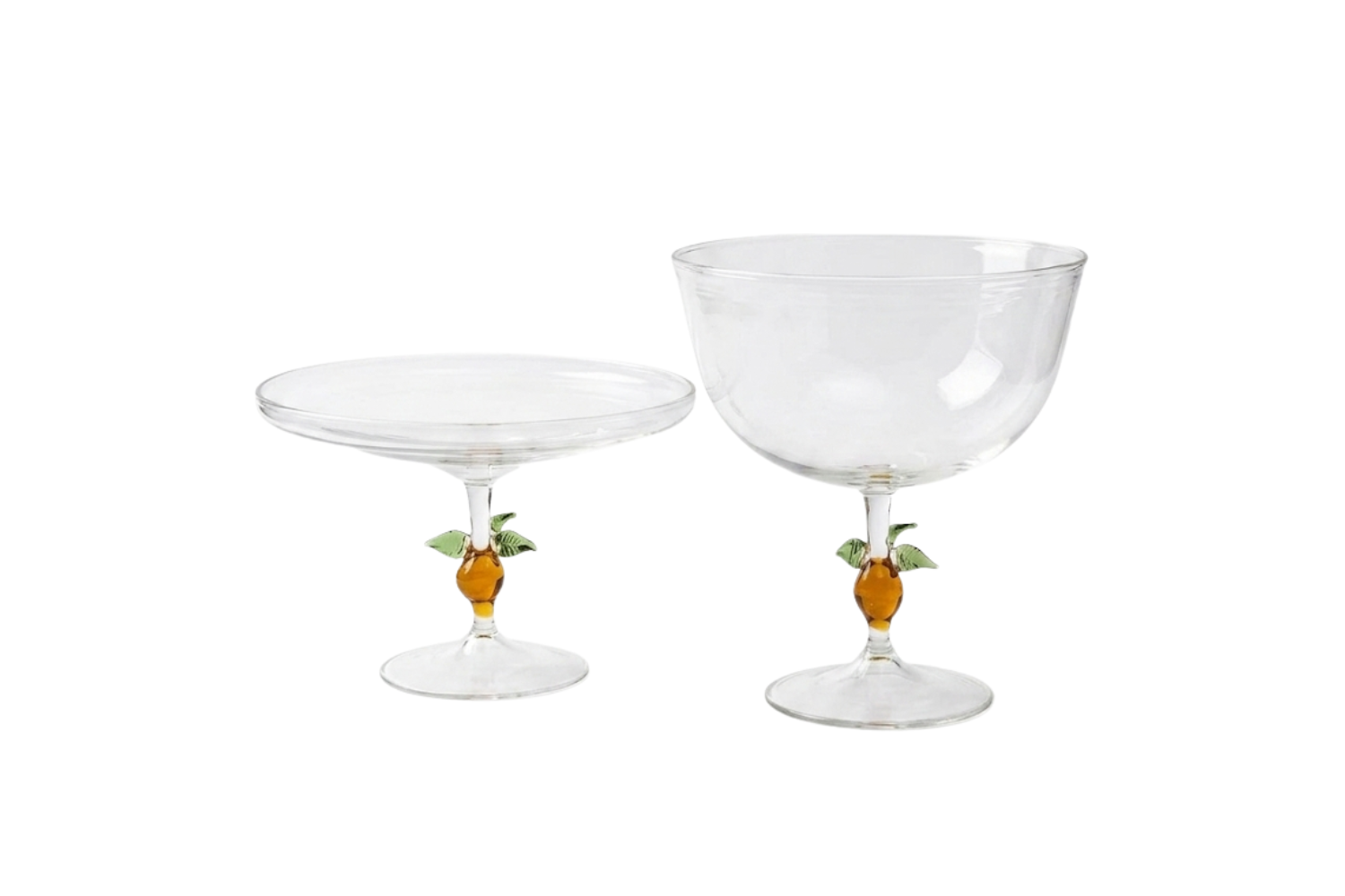 Glass Lemon Bowl & Plate