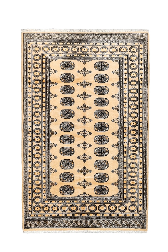 Handmade  Beige Pakistani Bukhara Rug 0