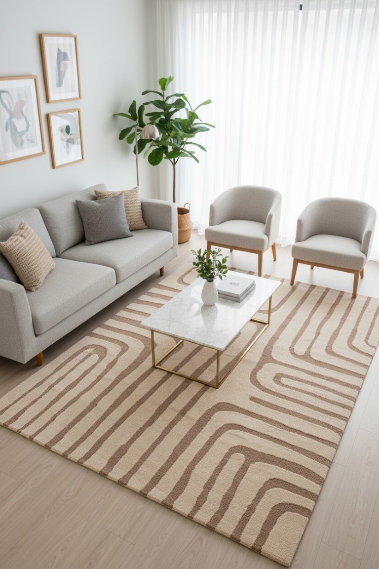 Desert Mirage Hand Tufted Rug – Soft & Elegant 2